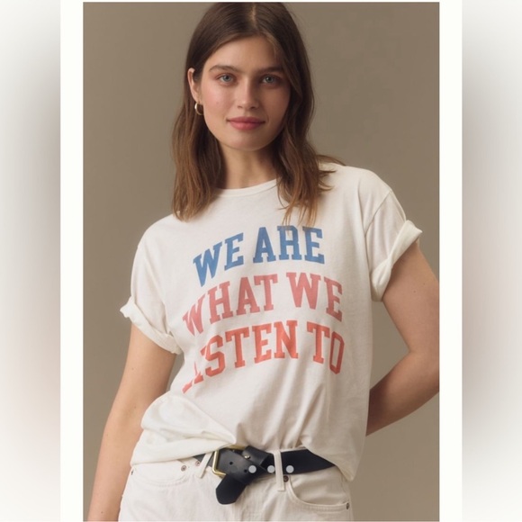 Original Retro Brand Tops - Original Retro Brand Black Label: "We are what we listen to" T-shirt